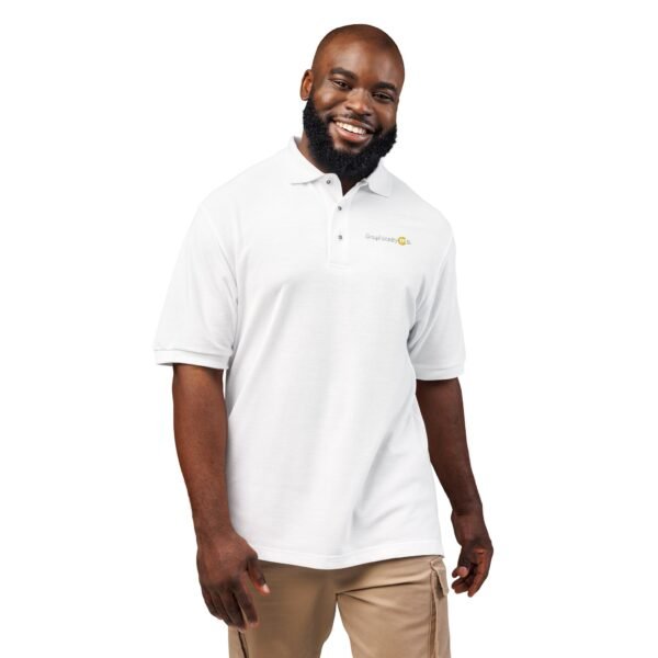 Casual Embroidered Polo Shirt for Everyday Wear, Classic Style, Perfect Gift, Summer Outdoor Activities, Tailored Fit, Unisex Design - Image 4