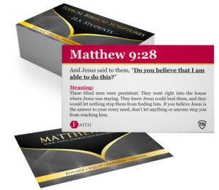 Topical Biblical Scriptures for Entrepreneurs Index Card Design
